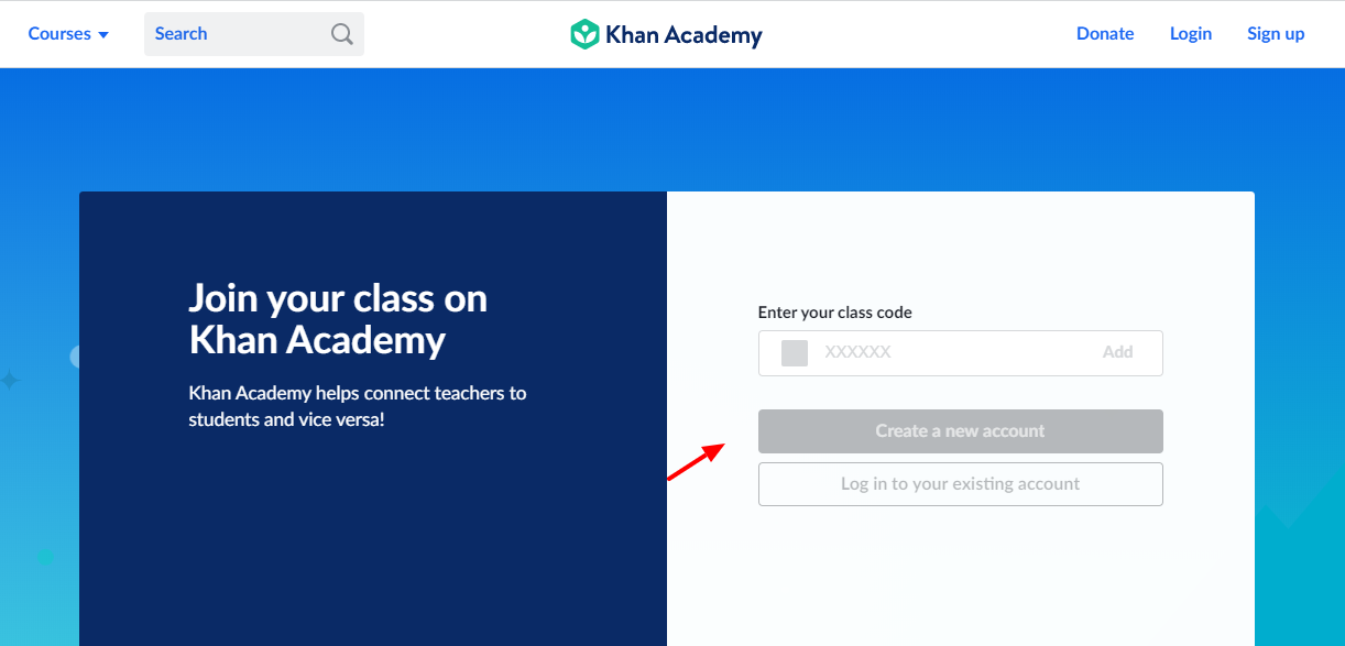 Khan Academy Account Create