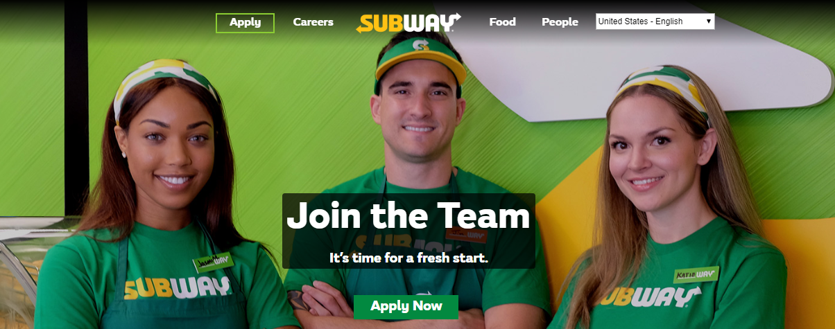 subway job apply online