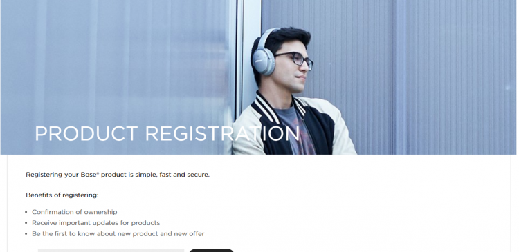 Bose Product Registration