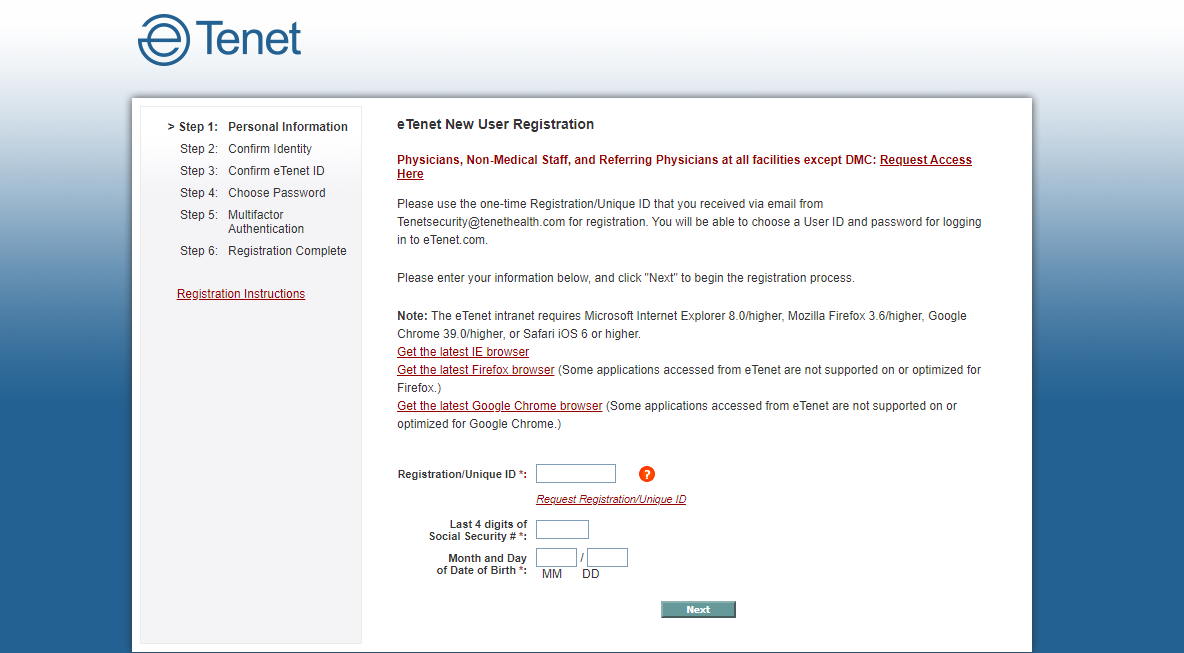 ETenet Employee Login Process