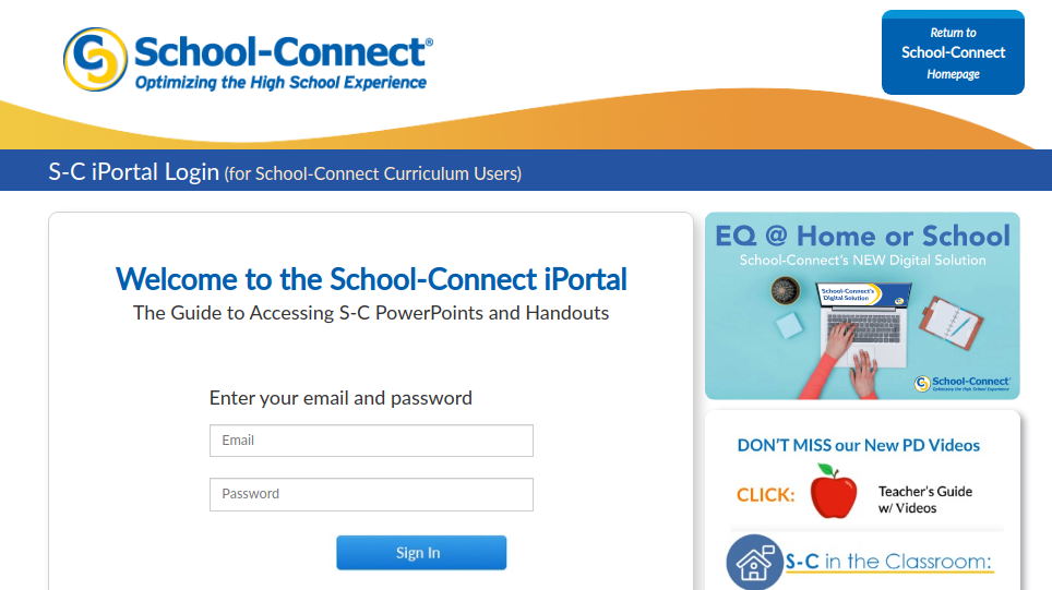 Iportal School Connect Login