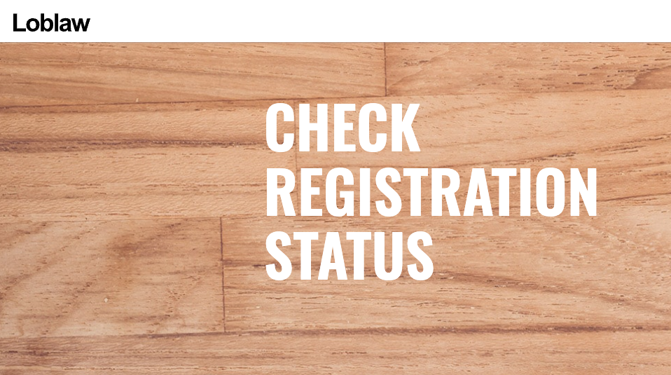 loblaw card check registration
